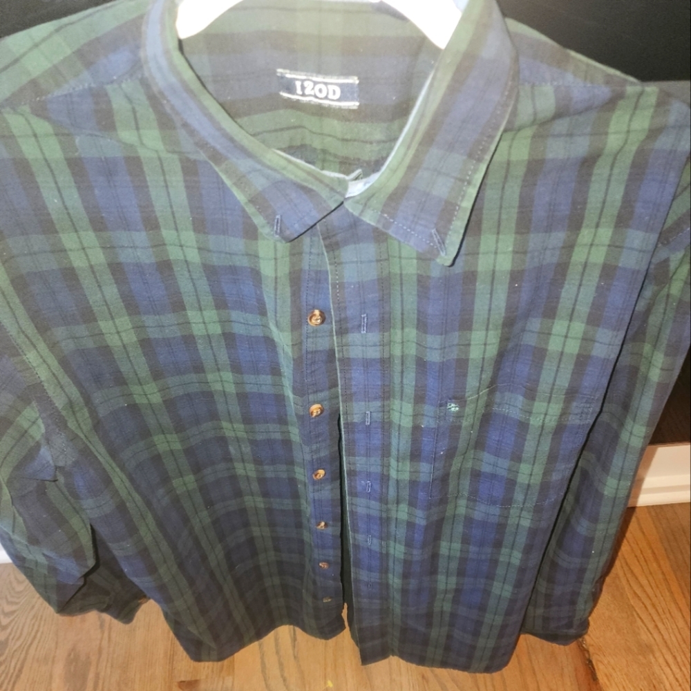 Mens plaid button up shirt